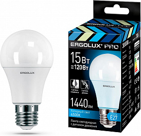 ERGOLUX (14763) LED-A60P-15W-E27-4K PRO Лампа