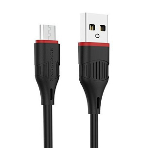 BOROFONE (6957531099413) BX17 USB (m)-microUSB (m) 1м черный Кабель microUSB