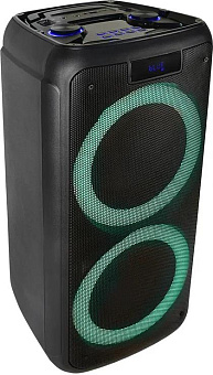PERFEO (PF_B4915) ПАС (PARTY MAKER 100) BT, EQ, MP3 USB/TF, AUX, FM, 2x6.35, TWS, LED, пульт д/у Акустика