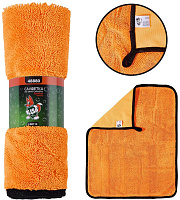 LI-SA LS0114 из суперплотной микрофибры для чистки, сушки и полировки кузова 32х43см, высокий ворс, плотность 750г/м2 48880 Салфетка для автомобиля