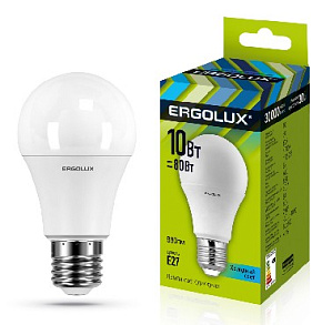 ERGOLUX (12879) LED-A60-10W-E27-6K Лампа светодиодная