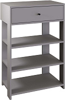 МЕБЕЛЬ-КОМПЛЕКС ЛАЙТ Тумба для обуви с ящиком Серый шифер (1 кор.) Модульная мебель