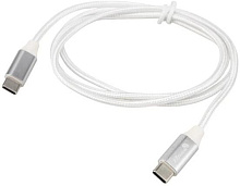 ELTRONIC Кабель Type-C to Type-C 1.0м ( 1-45) 3.0A/60W TPE оплетка (белый) в пакете
