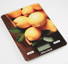 АКСИНЬЯ КС-6514 " Лимоны " 5кг, стекло Весы