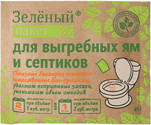 ДОКТОР РОБИК Зеленый пакет для выгребных ям и септиков Средство для септиков