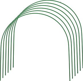 GRINDA 422309-100-070 Дуги для парника покрытие ПВХ, 2,0м, 6шт Дуги GRINDA 422309-100-070 Дуги для парника покрытие ПВХ, 2,0м, 6шт