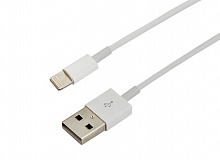 REXANT (18-1121-10) USB-Lightning кабель для iPhone/PVC/white/1m/REXANT/без индивидуальной упаковки Дата-кабель