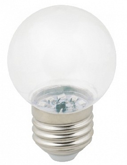 VOLPE (UL-00005807) LED-G45-1W/3000K/E27/CL/С Лампа декоративная светодиодная