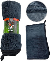 LI-SA LS0111 из суперплотной микрофибры для чистки, сушки и полировки кузова 40х60см, высокий ворс, плотность 600г/м2 48877 Салфетка для автомобиля