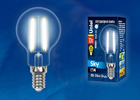 UNIEL (UL-00005906) LED-G45-13W/4000K/E14/CL PLS02WH Лампочки светодиодные