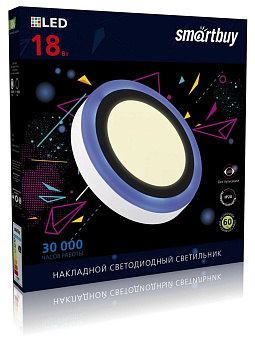 SMARTBUY (SBL1-DLB-18-3K-B) 18w/3000K+B Светильник