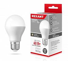 REXANT (604-001) A60 9,5 ВТ E27 903 ЛМ 2700 K Лампа светодиодная