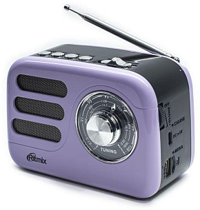 RITMIX RPR-033 LAVENDER Радиоприемник
