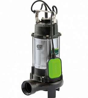 СИБРТЕХ Фекальный насос СФН1100-Н, 1100 Вт, напор 10 м, 18000 л/ч, нож 99804 Насос фекальный