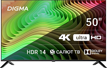 DIGMA DM-LED50UBB40 UHD SMART TV Салют LED-телевизор