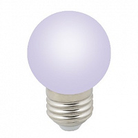 VOLPE (UL-00005808) LED-G45-1W/RGB/E27/FR/С Лампа декоративная светодиодная