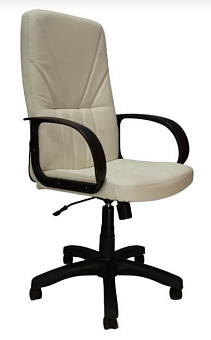 ЯрКресло Кресло Кр37 ТГ ПЛАСТ ЭКО5 (экокожа белая) Кресло компьютерное