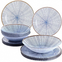 LORAINE Набор стеклянной посуды 19 предметов 30677 набор посуды