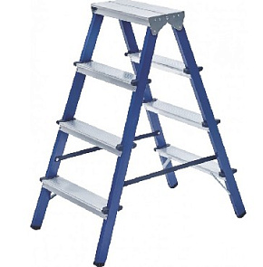 LWI 4-х ступ. стальная двусторонняя Лестница-стремянка
