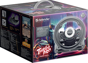 DEFENDER (64291) Turbo Pro PC/PS3/PS4/Xbox Игровой руль DEFENDER (64291) Turbo Pro PC/PS3/PS4/Xbox