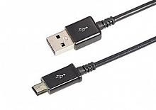 REXANT (18-4402) Кабель USB-mini USB/PVC/black/1m/REXANT Дата-кабель