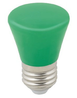 VOLPE (UL-00005640) LED-D45-1W/GREEN/E27/FR/С BELL Лампа декоративная светодиодная