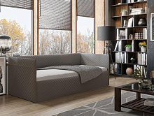 BONMEBEL Афина Кровать ткань серая (1 кор.) Мебель для спальни