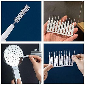 РЫЖИЙ КОТ Щетка для чистки душевой лейки, 10 шт Щётка