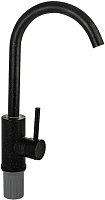 САНАКС 13091 Смеситель для кухни, шаровый, С - образный излив, цвет ЧЕРНЫЙ КАМЕНЬ Смесители