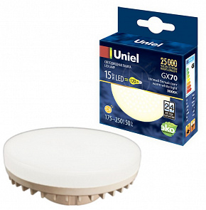 UNIEL (UL-00006782) LED-GX70-15W/3000K/GX70/FR PLZ01WH ЭЛЕКТРИКА