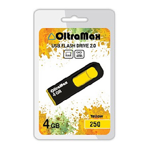 OLTRAMAX OM-4GB-250-желтый USB флэш-накопитель