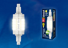 UNIEL (UL-00001554) LED-J78-6W/WW/R7s/CL PLZ06WH J (Замена линейных галогенных ламп на 220V)