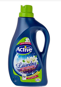 ACTIVE Гель-концентрат для стирки белья универсальный Clean Breeze Альпийские луга, 2500 мл, Green (511601121) Гель-концентрат для стирки