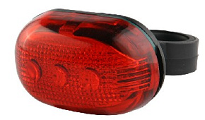 STELS Фонарь задний JY-603T 5 светодиодов 3 режима красно-чёрный 560010 LU001602 Фонарь