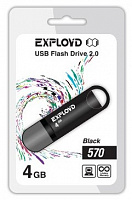 EXPLOYD 4GB-570 черный USB флэш-накопитель