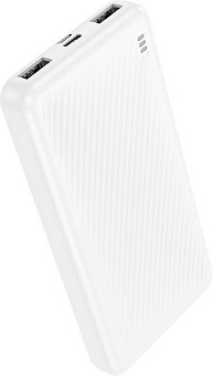BOROFONE (6941991111778) BJ55 White - 10000mAh 2USB Power bank