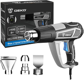 DEKO HG2500 PRO, 2500 Вт, с LCD дисплеем 063-4336 Фен строительный