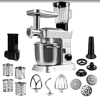 RAGEX R112-900 метал. 1300Вт Кухонный комбайн 14 в 1 RAGEX R112, 4.5л, 1300Вт, цвет: 900 (серебристый), КИТАЙ