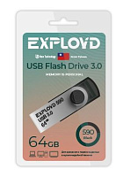 EXPLOYD EX-64GB-590-Black USB 3.0 USB флэш-накопитель