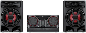 LG Музыкальный центр CK43N, 300Вт, Bluetooth, FM, USB, черный