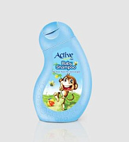 ACTIVE Детский шампунь 0+ "Обезьянка". Аромат ванили, 250 мл (522202012) Детский шампунь