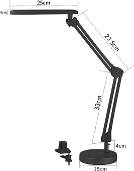 СПУТНИК SDL110 черный Светильник настольный