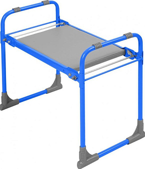 NIKA Скамейка садовая с мягким сиденьем СКМ (СКМ/Г голубой) Скамейка