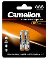 CAMELION (3674) AAA- 800mAh Ni-Mh BL-2 (NH-AAA800BP2, аккумулятор,1.2В) Аккумулятор