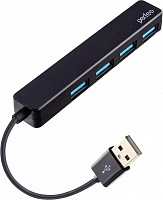 PERFEO (PF D0784) USB-HUB 4 Port, (PF-H038 Black) чёрный USB разветвитель