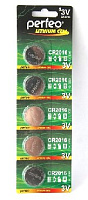 PERFEO CR2016-5BL LITHIUM Элементы питания PERFEO CR2016-5BL LITHIUM