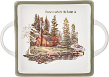 LEFARD БЛЮДО С РУЧКАМИ "FAMILY HOUSE" КВАДРАТ. 25,5*18*4 СМ (КОР=18ШТ.) 263-1318