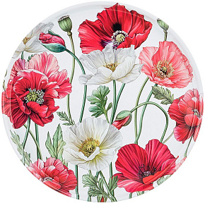 AGNESS 898-011 Маки 33см Поднос