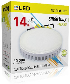 SMARTBUY (SBL-GX-14W-3K) 14W/3000K/GX53 Лампа светодиодная