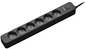 PERFEO (PF_C3970) POWER STREAM - 6 роз -1,5 м - черный Сетевой фильтр